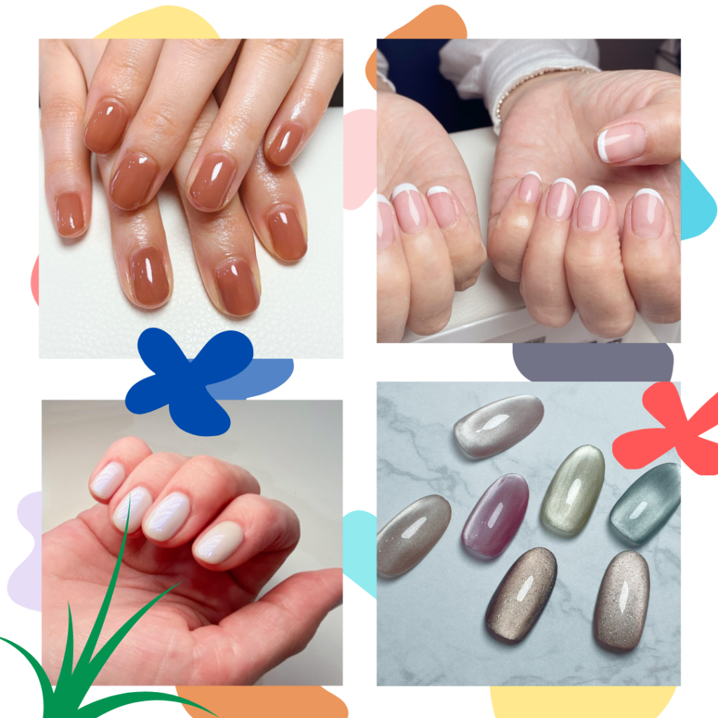 札幌市中央区のネイルサロン。シンプルネイル専門店YOUBI NAILSのネイル事例写真。ナチュラルなマグネットネイルも人気